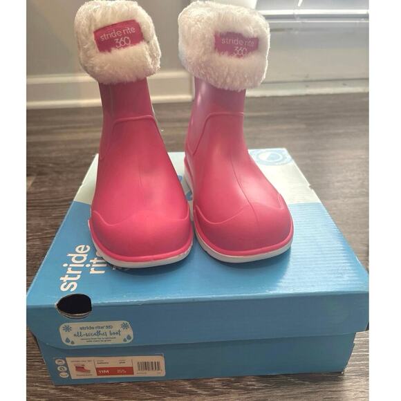 Stride Rite 360 Bellamy All Weather Boot In Pink Size 11 - Picture 2 of 7